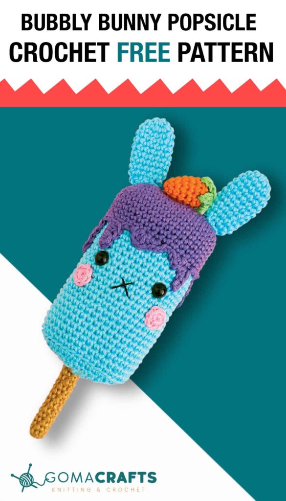 Bubbly Bunny Popsicle Amigurumi Crochet Pattern