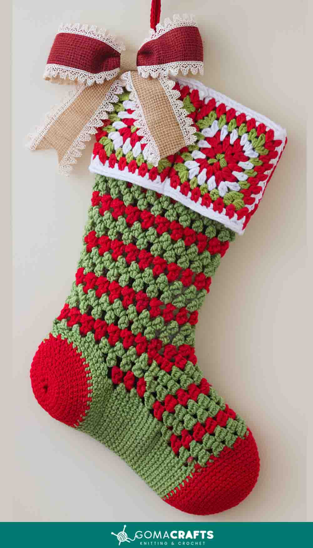 Christmas Stockings Crochet Free Pattern