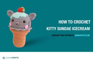 Kitty Sundae IceCream crochet pattern