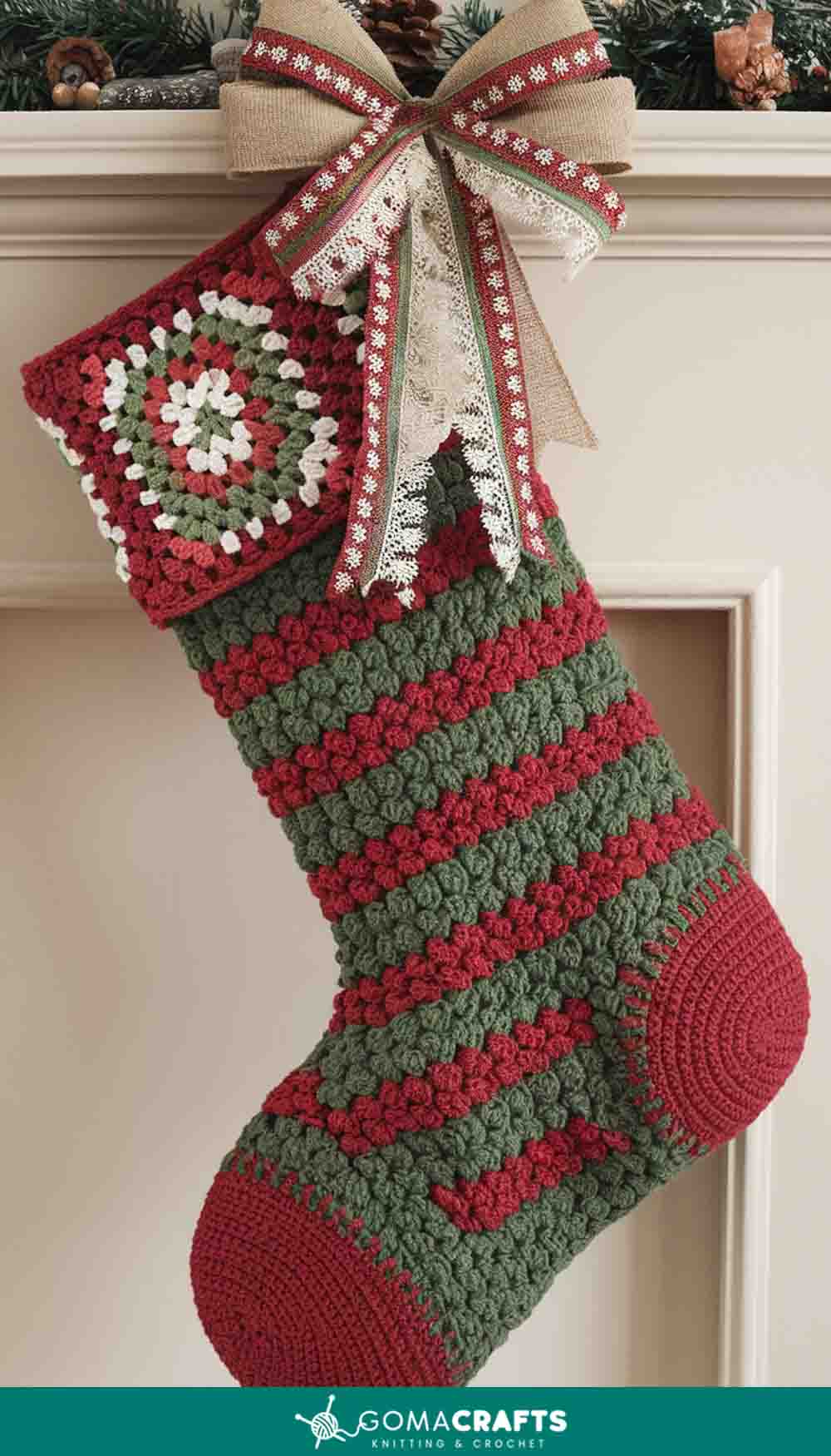 Merry Stocking Crochet Pattern Free Download