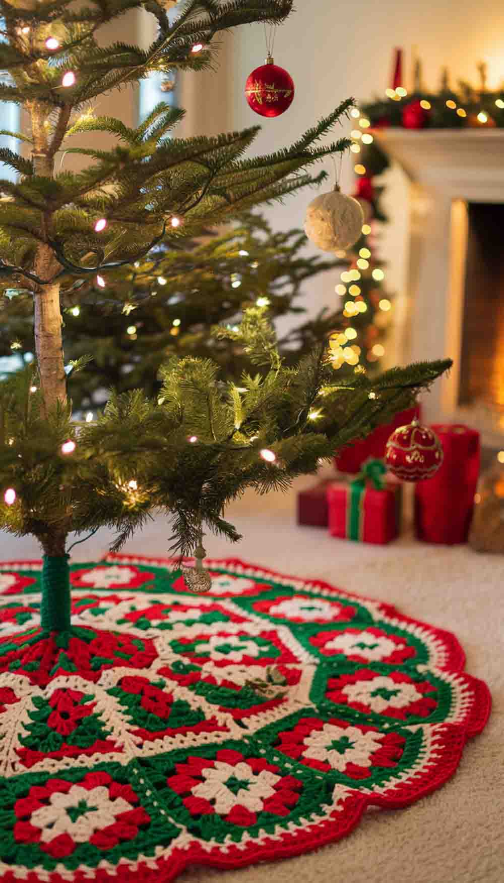 Tree Skirt Crochet Pattern Christmas