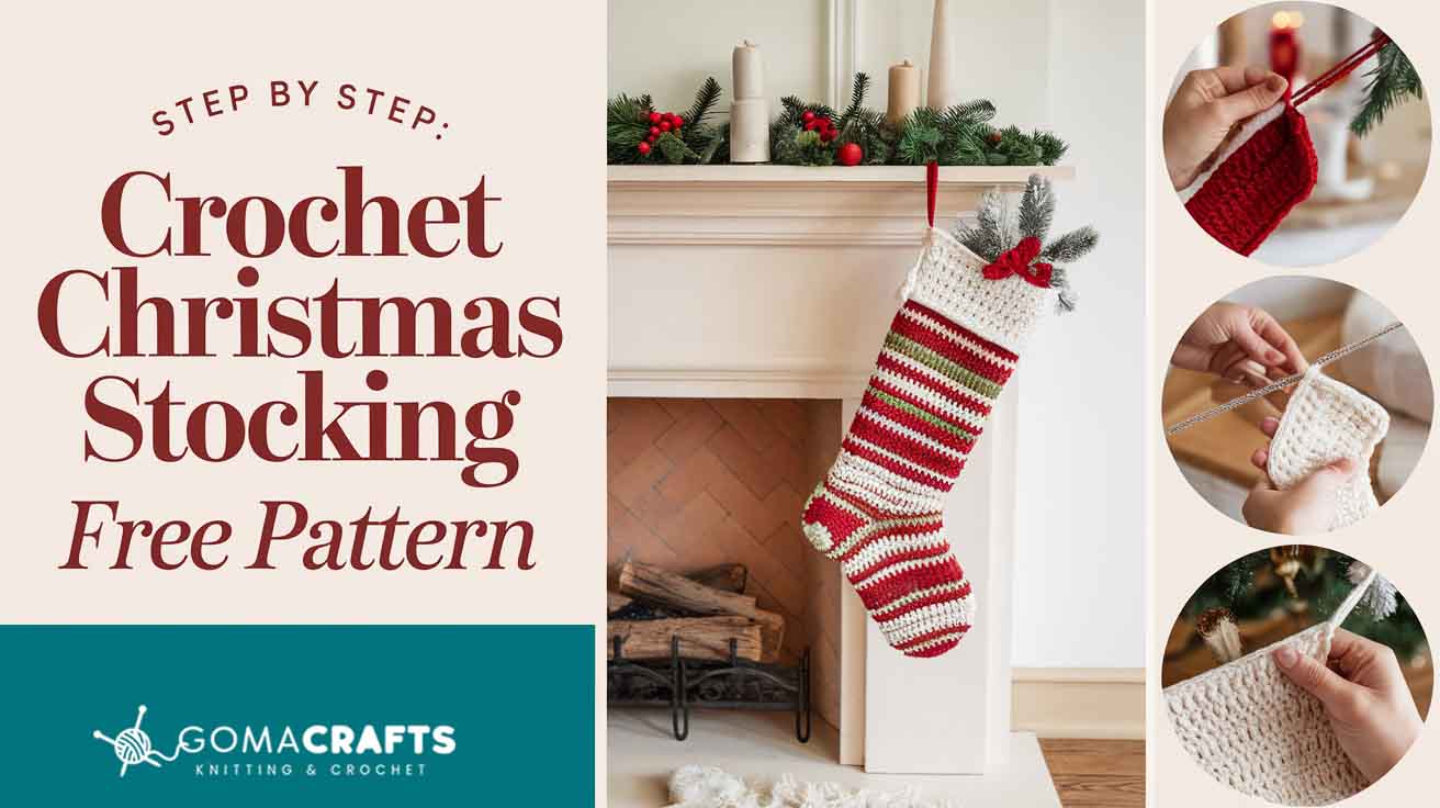 Crochet Christmas Stocking: Free Step-by-Step Pattern Guide